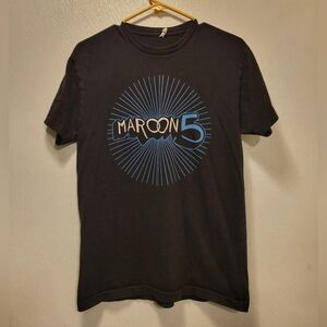 Maroon 5  Black Graphic Tee